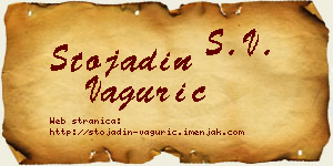 Stojadin Vagurić vizit kartica